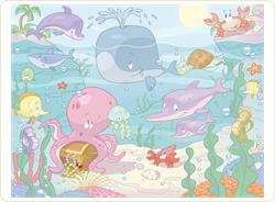 Tapet pentru copii Baby Under the Sea
