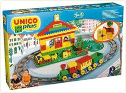 Unico Plus Statie tren model lego 93 piese