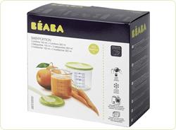 Set 4 recipiente ermetice pentru hrana Beaba