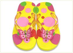 Papuci de baie / plaja copii Bella Butterfly, mas 29-31