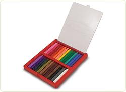 Set 24 creioane colorate triunghiulare