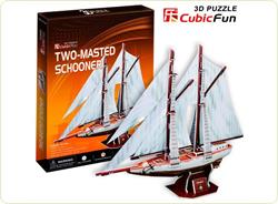 Puzzle 3D Two-masted Schooner