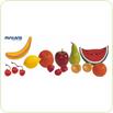Set 15 fructe din plastic