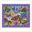 Set de creatie mozaic pe numere peisaj cu fluturi