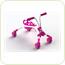 Tricicleta fara pedale Scramble Bug Hornet RideOn - Candy pink/white