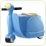Valiza Tricicleta copii  - blue