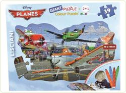Puzzle gigant - fata dubla - Planes + 4 carioci Jumbo