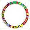 Domino alfabet circular