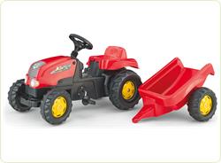 Tractor cu pedale si remorca copii 012121 