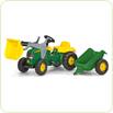 Tractor cu pedale si remorca copii 023110 verde