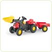 Tractor cu pedale si remorca copii 023127 