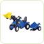 Tractor cu pedale si remorca copii 049417