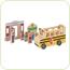Autobuzul scolar -set de joaca din lemn