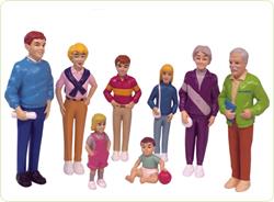 Familie de europeni set de 8 figurine