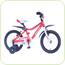 Bicicleta copii Kawasaki KBX red 16"