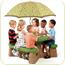 Masa picnic, cu umbrela - varianta recolor
