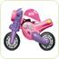Motocicleta roz all-road cu casca
