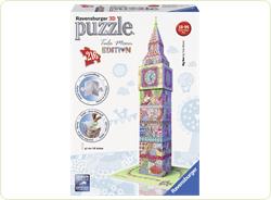Puzzle 3D Big Ben colorat, 216 piese