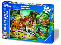 Puzzle Bambi, Baloo si Simba, 3x49 piese