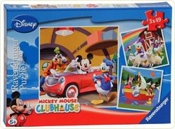 Puzzle Clubul Mickey Mouse, 3x49 piese