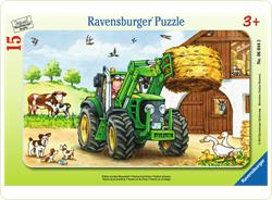 Puzzle Tractor la ferma, 15 piese