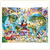 Puzzle Harta lumii Disney, 1000 piese 