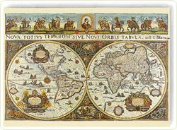 Puzzle Harta Lumii in 1665, 3000 piese