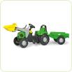 Tractor cu pedale si remorca 023196 Verde