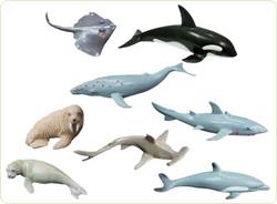 Animale marine set de 8 figurine