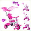 Tricicleta Baby Trike 4 in 1 Deluxe Pink
