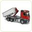 Camion container pe role