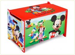 Ladita din lemn pentru depozitare jucarii Disney Mickey Mouse