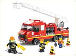 Set de constructie – Masina de pompieri cu scara