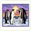 Pictura pe numere Familie de pinguini