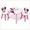 Set masuta si 2 scaunele Disney Minnie Mouse Pink 