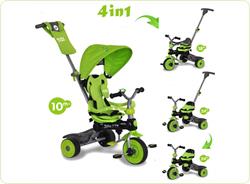 Tricicleta Baby Trike 4 in1 Dino Green