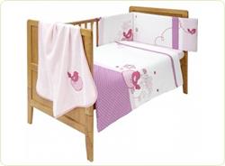 Set lenjerie pat - 4 piese Candy Blossom