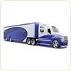 Minimodel camion Pro Rodz 1:64 - albastru & alb