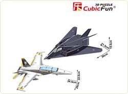 Avioane de lupta - Colectia de puzzle 3D Super Military