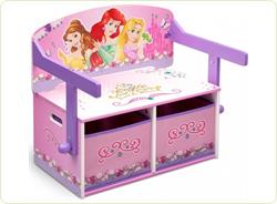 Mobilier 2 in 1 pentru depozitare jucarii Disney Princess