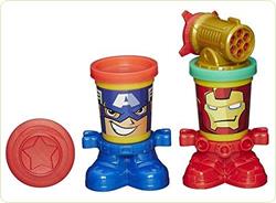 Plastilina Play-Doh Marvel Capitanul America si Iron Man