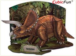 Triceratops - Colectia de puzzle 3D Age of Dinos 