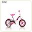 Bicicleta 108 FL cu maner pentru parinti  - Roz