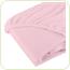 Cearceaf cu elastic din bumbac roz 120/60 cm