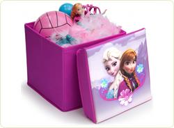 Taburet si cutie depozitare jucarii Disney Frozen