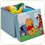 Taburet si cutie depozitare jucarii Disney Winnie the Pooh