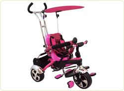 Tricicleta multifunctionala Happy Days - roz