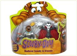 Set 2 figurine 7 cm Scooby Doo-Cavaler medieval si Dracula