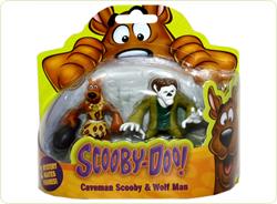 Set 2 figurine 7 cm Scooby Doo-Omul pesterii si Omul-Lup