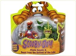 Set 2 figurine 7 cm Scooby Doo-Pirat si Bestia din adancuri